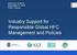 UNFCCC COP21 December 5, 2015 Paris, France. Industry Support for Responsible Global HFC Management and Policies