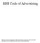 BBB Code of Advertising