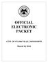 OFFICIAL ELECTRONIC PACKET CITY OF STARKVILLE, MISSISSIPPI
