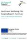 Health and Wellbeing Pilot Scoping Report - Summary