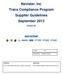 Navistar, Inc Trans Compliance Program Supplier Guidelines September 2013
