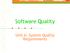 Software Quality. Unit 6: System Quality Requirements