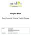 Project Brief. Rural Councils Victoria Toolkit Review. RCV Secretariat Ph:
