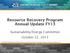 Resource Recovery Program Annual Update FY13
