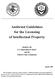 Antitrust Guidelines for the Licensing of Intellectual Property