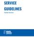 SERVICE GUIDELINES. Family Services