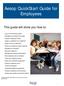 Aesop QuickStart Guide for Employees