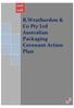 R.Weatherdon & Co Pty Ltd Australian Packaging Covenant Action Plan Executive Summary / Action Plan(?)