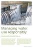 Managing water use responsibly