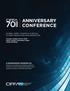 ANNIVERSARY CONFERENCE