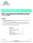 ZR Fungal/Bacterial DNA MicroPrep Catalog No. D6007