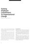 Gaining Employee Commitment To Organizational Change