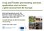 Crop and Timber provisioning services application and revision: a pilot assessment for Europe