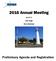 2016 Annual Meeting. Preliminary Agenda and Registration. July Beau Rivage. Biloxi, Mississippi