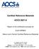 Certified Reference Materials AOCS 0607-A