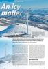 An icy matter. In 2008, wind turbines (WTs) with a total power of