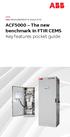 ACF5000 The new benchmark in FTIR CEMS Key features pocket guide