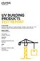 LIV BUILDING PRODUCTS TEST REPORT