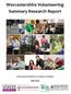 Worcestershire Volunteering Summary Research Report