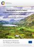 Making green economy happen: Integration of ecosystem services and natural capital into sectoral policies