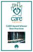 CARE Award Winner Best Practices