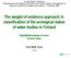 The weight-of-evidence approach in classification of the ecological status of water bodies in Finland