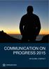 COMMUNICATION ON PROGRESS 2015