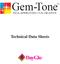 Gem-Tone FDA APPROVED COLORANTS. Technical Data Sheets
