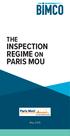 THE INSPECTION REGIME ON PARIS MOU