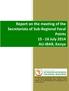 Report on the meeting of the Secretariats of Sub-Regional Focal Points July 2014 AU-IBAR, Kenya