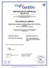 CERTIFICATE OF APPROVAL No CF 572 JELD-WEN UK LIMITED