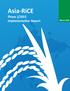 Asia-RiCE Phase 1/2015 Implementation Report. March 2016