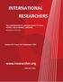 INTERNATIONAL RESEARCHERS Volume No.3 Issue No.3 September 2014 ISSN