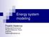 Energy system modeling. Fredrik Hedenus Energy and Environment Physical Resource Theory Chalmers