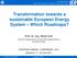 Transformation towards a sustainable European Energy System Which Roadmaps?