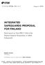INTEGRATED SAFEGUARDS PROPOSAL FOR FINLAND