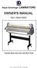 OWNER'S MANUAL. Royal Sovereign LAMINATORS RSC-1650H/1650C PLEASE READ AND SAVE INSTRUCTIONS - 1 -