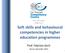 Soft skills and behavioural competencies in higher education programmes