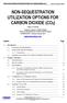 NON-SEQUESTRATION UTILIZATION OPTIONS FOR CARBON DIOXIDE (CO2)