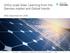 Utility scale Solar: Learning from the German market and Global trends