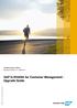 SAP S/4HANA for Customer Management - Upgrade Guide