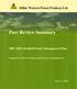 Peer Review Summary. Millar Western Forest Products Ltd Detailed Forest Management Plan