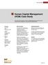 Human Capital Management (HCM) Case Study