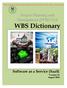 Project Planning and Management (PPM) V2.0. WBS Dictionary