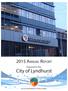 2015 Annual Report. Prepared For The: City of Lyndhurst. By the DEPARTMENT OF PUBLIC WORKS