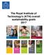 The Royal Institute of Technology s (KTH) overall sustainability goals 2017