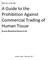 A Guide to the Prohibition Against Commercial Trading of Human Tissue
