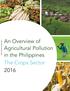 An Overview of Agricultural Pollution in the Philippines The Crops Sector 2016