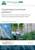 Crop physiology in (semi-)closed greenhouses