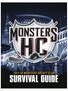 Monsters Hockey Club Member Survival Guide Table of Contents: